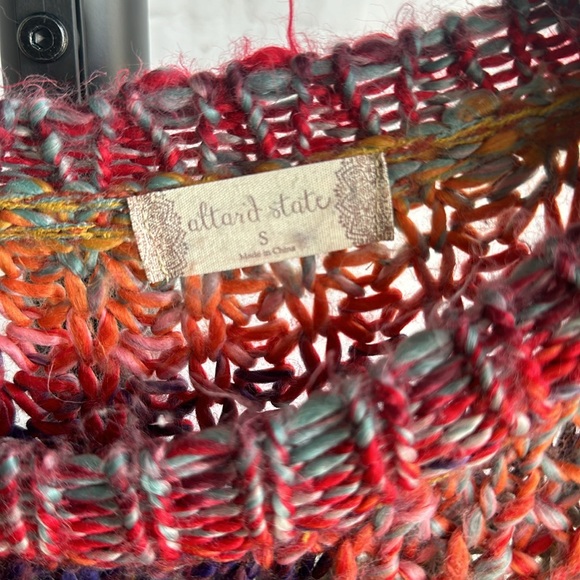 🌼ALTAR’D STATE knit multicolor size Small‎ sweater - Picture 2 of 3
